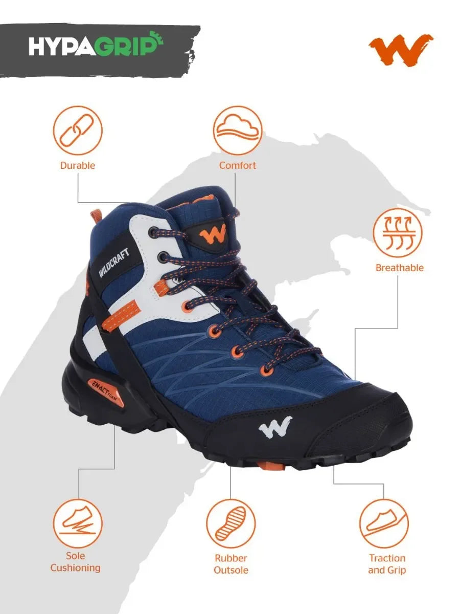 Wildcraft Mens Hugo HA Sports Trekking & Hiking,Walking (52012-Navy) - The Adventure Hut