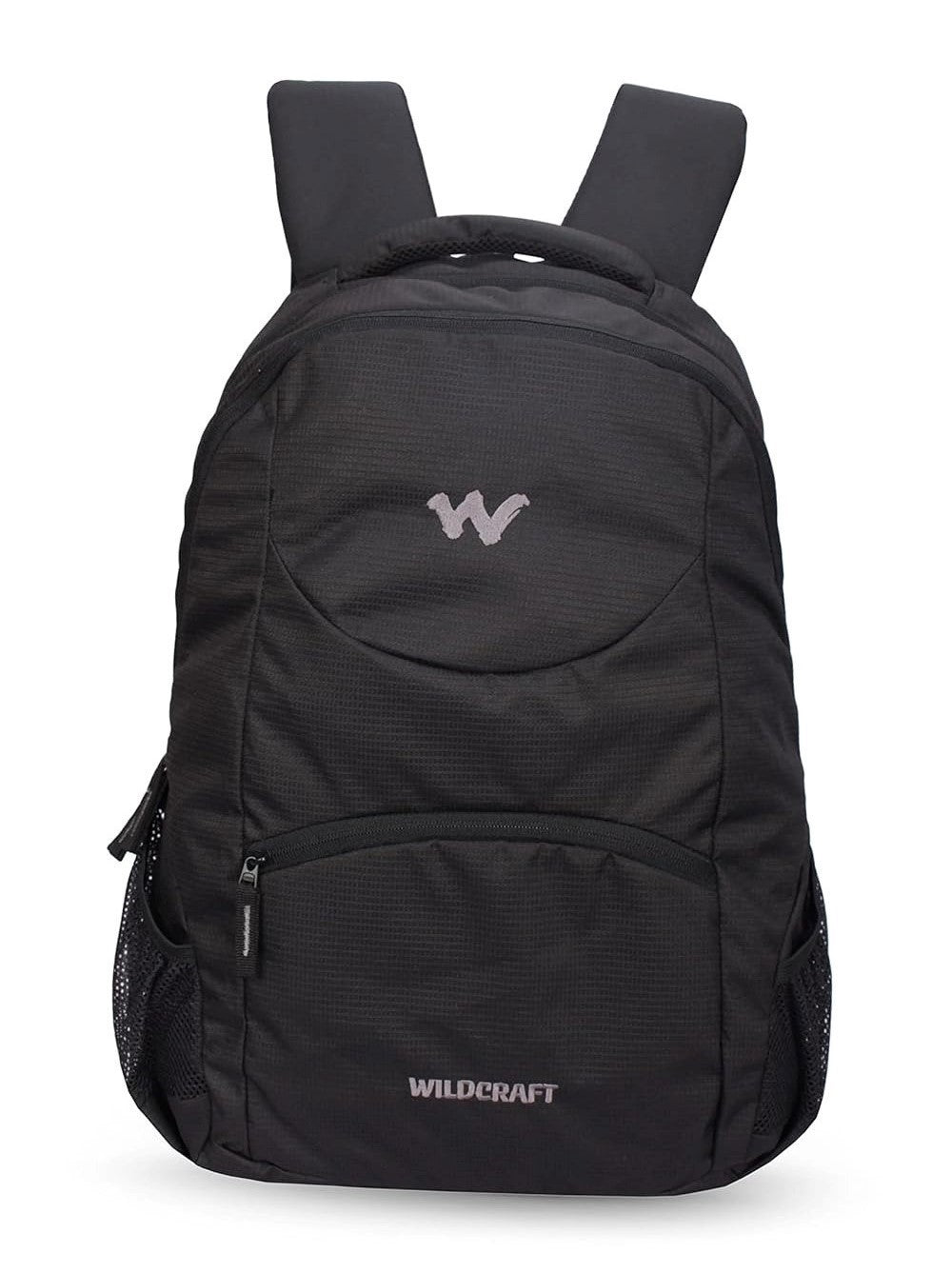 Wildcraft Polyester Stylish 25.6Lts Laptop Backpack(Black) (Grab 3-20007) - The Adventure Hut