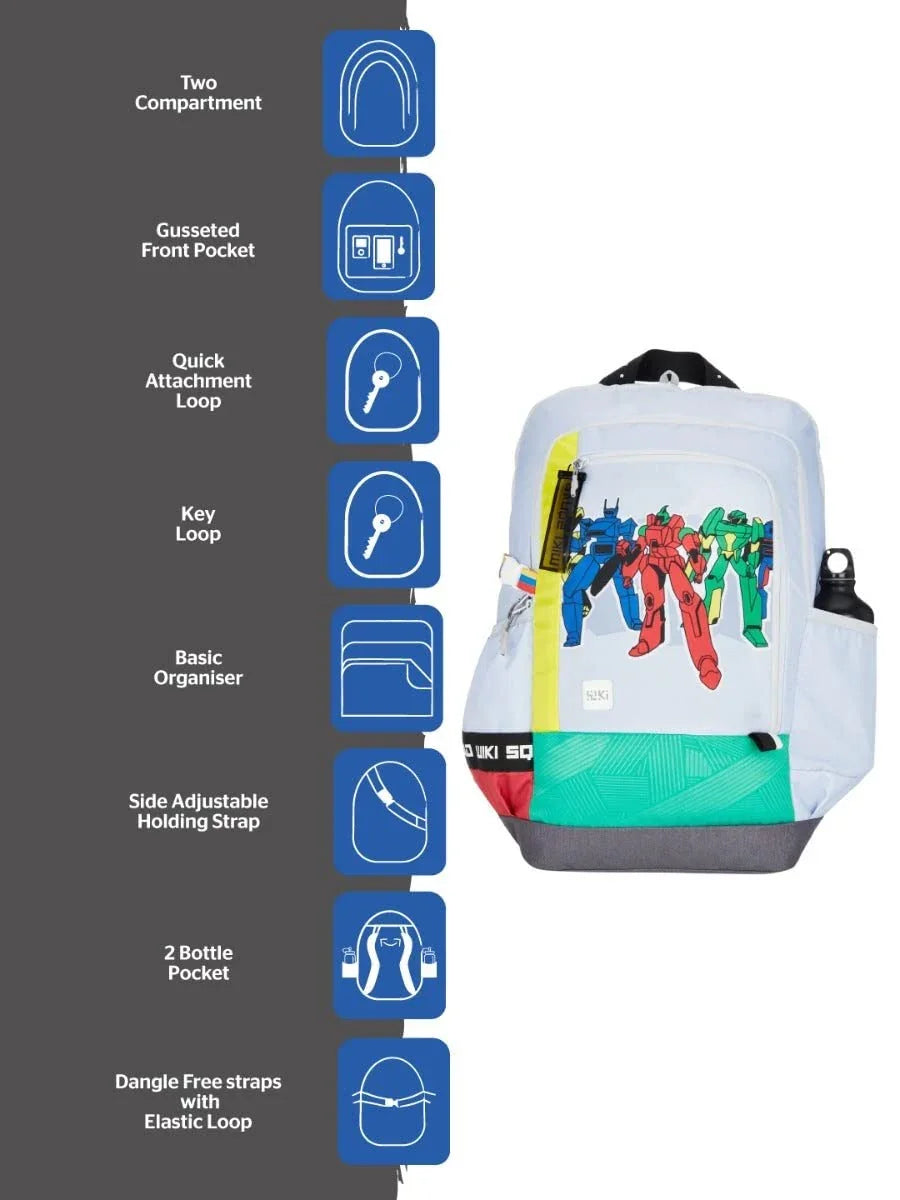 Wildcraft Wiki Squad 2 34L Backpack (12977) (Grey) - The Adventure Hut