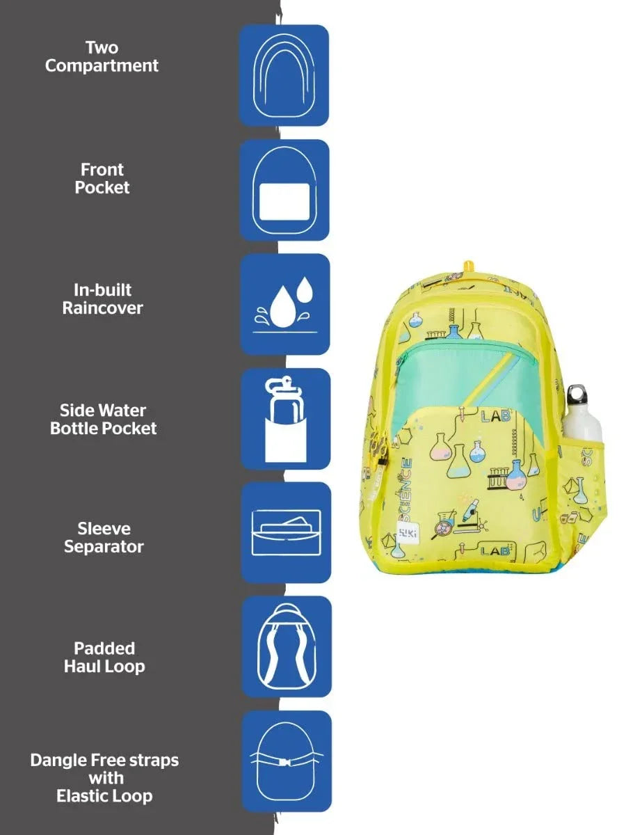 Wildcraft WIKI 3 29.5LBackpack with Sleeve Separator(12970) (Science Yellow) - The Adventure Hut