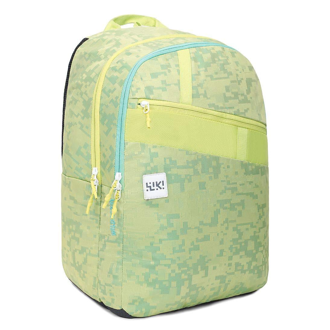 Wildcraft Wiki 4 Jacquard Backpack Green (11959 Green) - The Adventure Hut