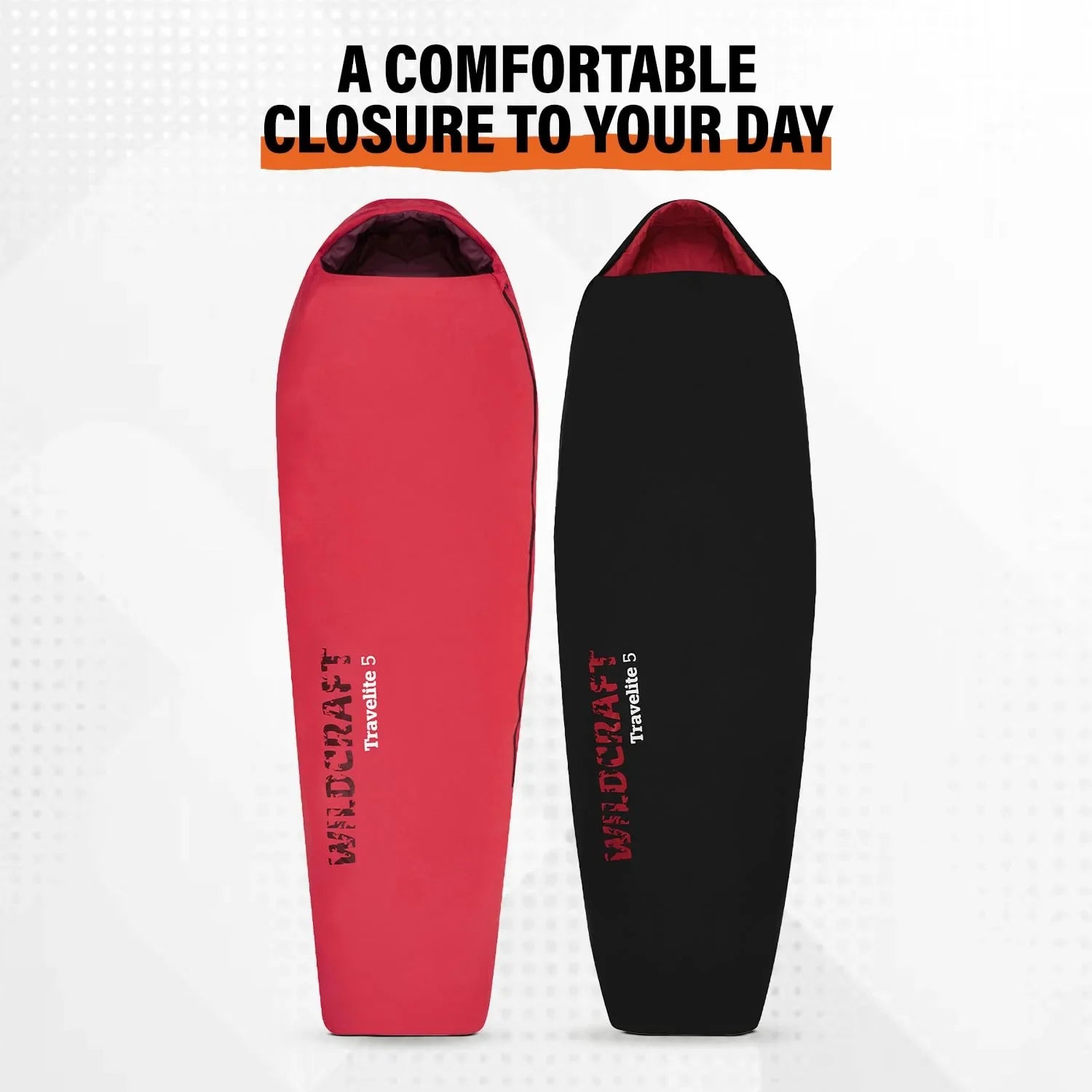 Wildcraft Travelite 5 Lightweight Sleeping Bag for Camping, Hiking & Outdoor Adventures | Compact, Water-Resistant - The Adventure Hut