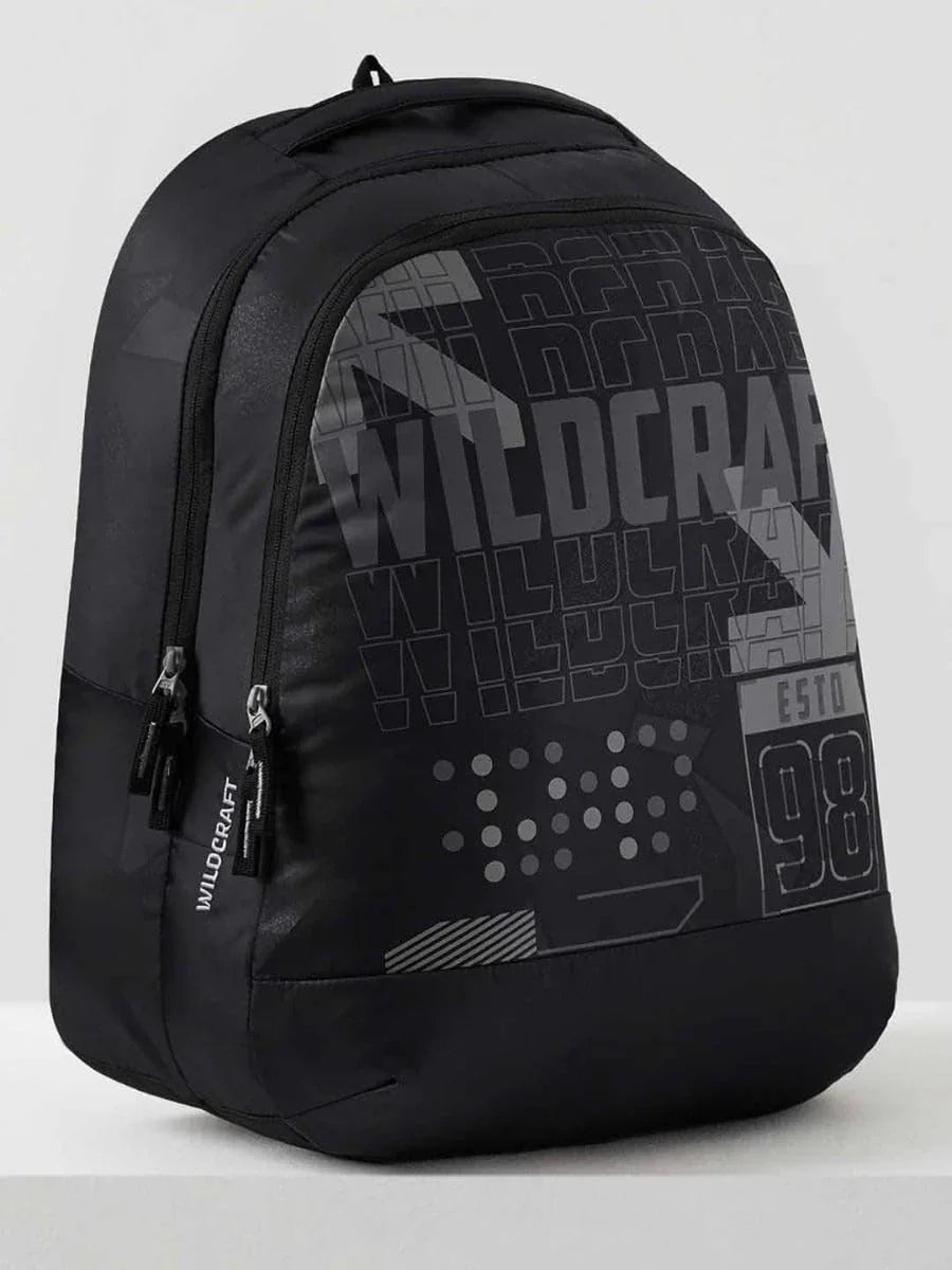 WILDCRAFT Blaze Laptop Backpack 35 L (12951) (Black) - The Adventure Hut