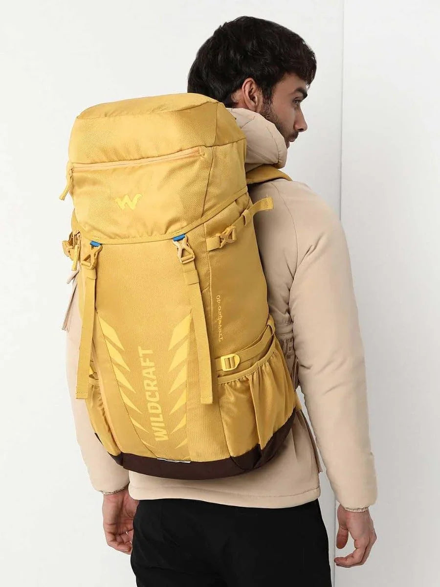 Wildcraft Travel Pro Rucksack 40 L - Yellow (12418) - The Adventure Hut
