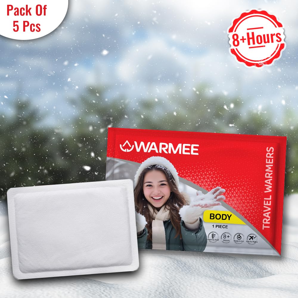 WARMEE Body Warmers (Pack of 5 pcs)|| Travel Warmers to Stay Warm in Winters|| - The Adventure Hut