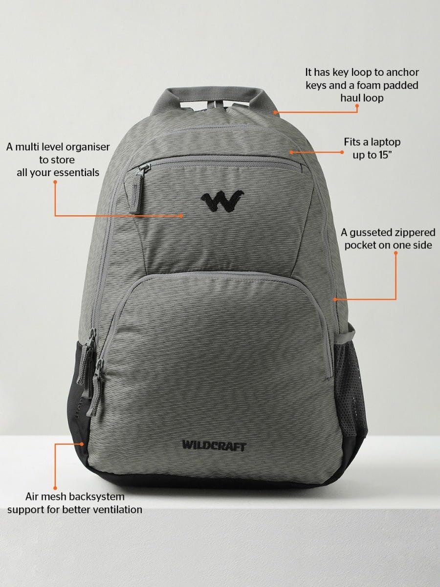 Wildcraft Hopper 22 Laptop Backpack (15 Inch) (13183) - The Adventure Hut