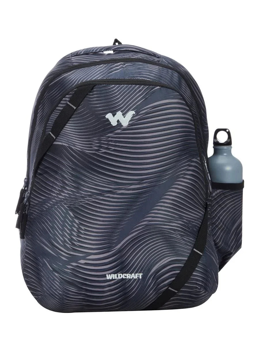 Wildcraft Bravo 35L Backpack with Rain Cover (12955) (Black) - The Adventure Hut