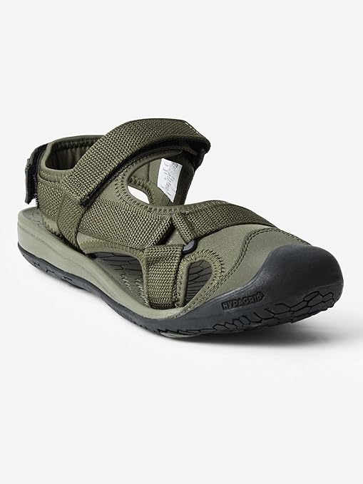 Men Terrano Lite Open Toe Sandal - Olive (52004) - The Adventure Hut