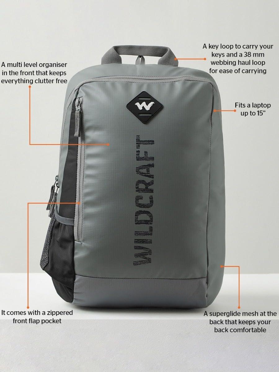 Wildcraft Streak 24 Laptop Backpack (15 Inch)(13186) - The Adventure Hut