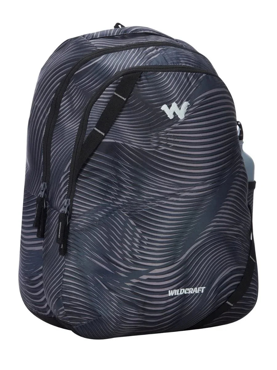 Wildcraft Bravo 35L Backpack with Rain Cover (12955) (Black) - The Adventure Hut