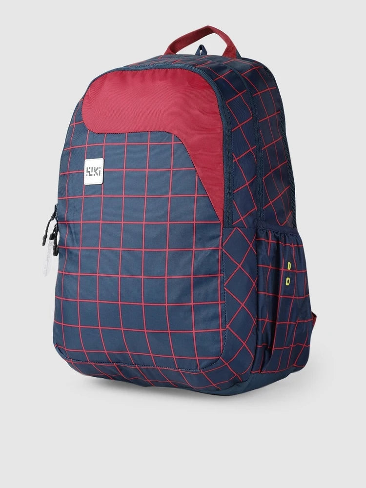 WIKI PACK 1 Checks School Bag - (12239-Navy) - The Adventure Hut