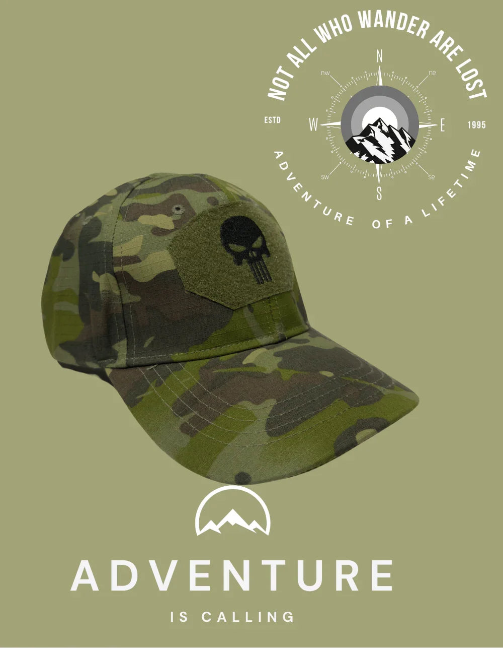 Camouflage Breathable Mesh Fabric Lightweight Outdoor Tactical Sun Cap (TK-4986) - The Adventure Hut