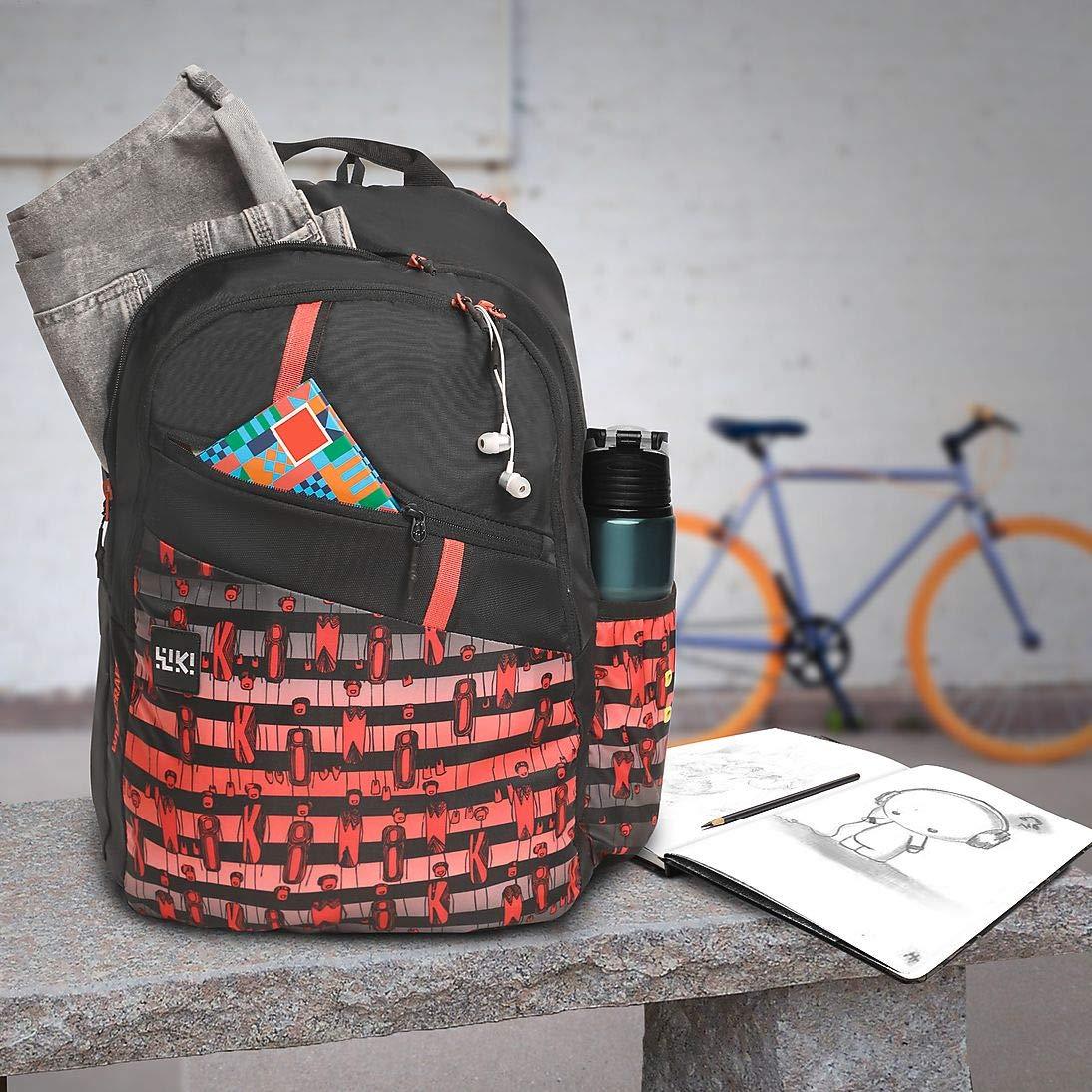 Wildcraft Wiki 4 Character Standard Backpack Black (11962 Black), 31 Litre - The Adventure Hut