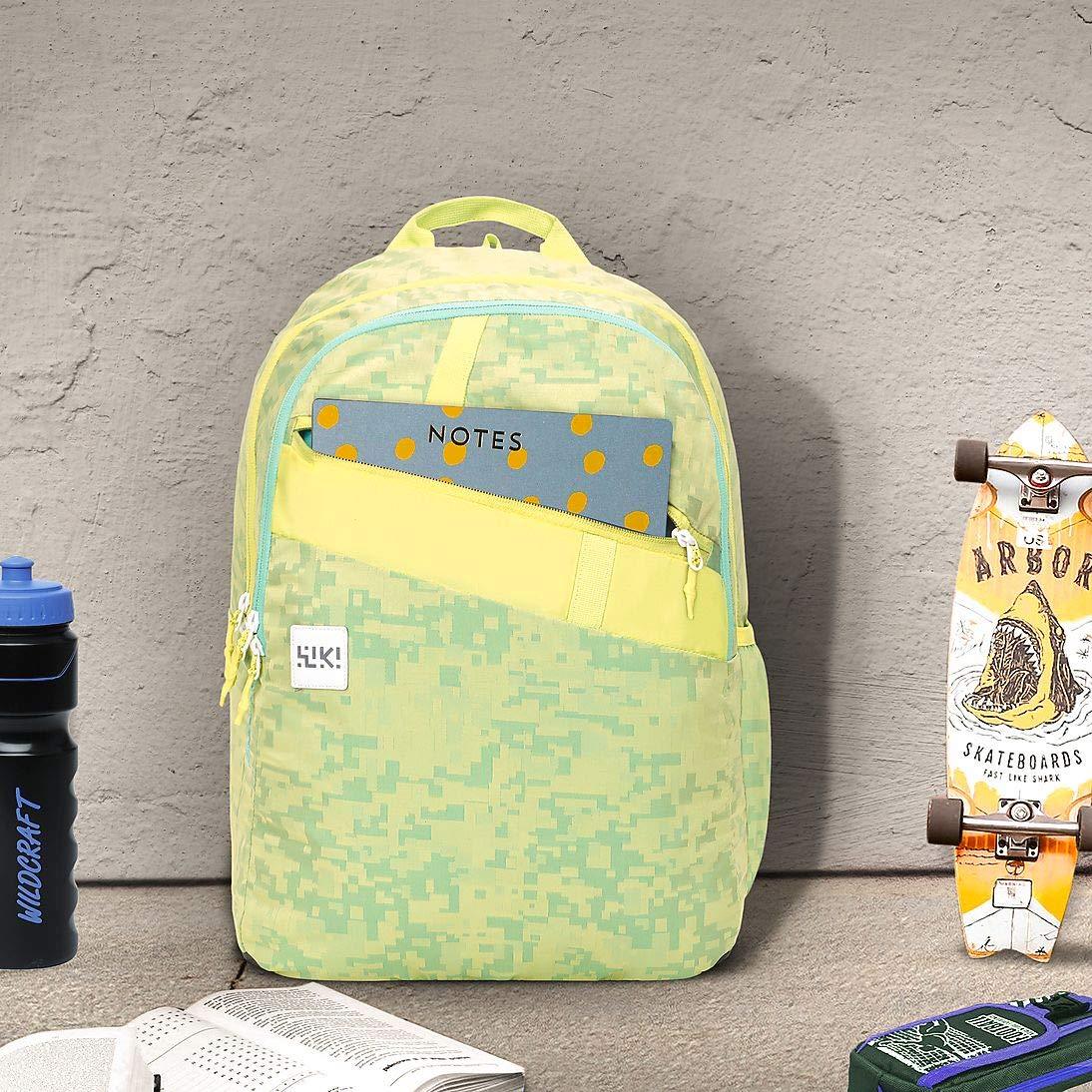 Wildcraft Wiki 4 Jacquard Backpack Green (11959 Green) - The Adventure Hut