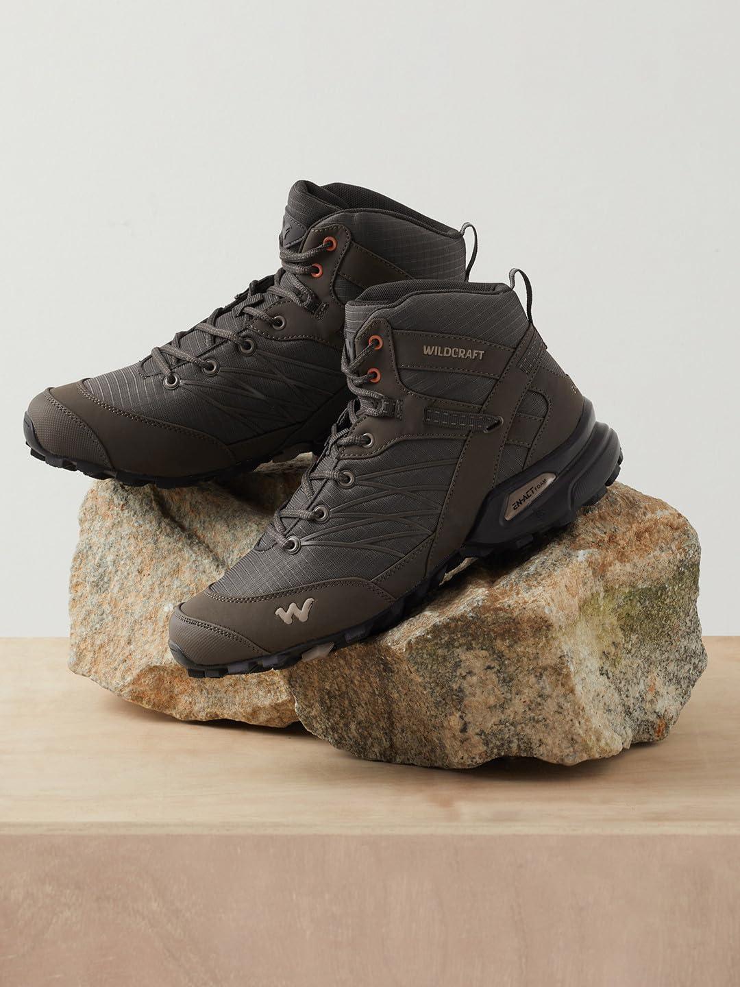 Wildcraft Mens Hugo HA Sports Trekking & Hiking,Walking (Brown Shoes) - The Adventure Hut