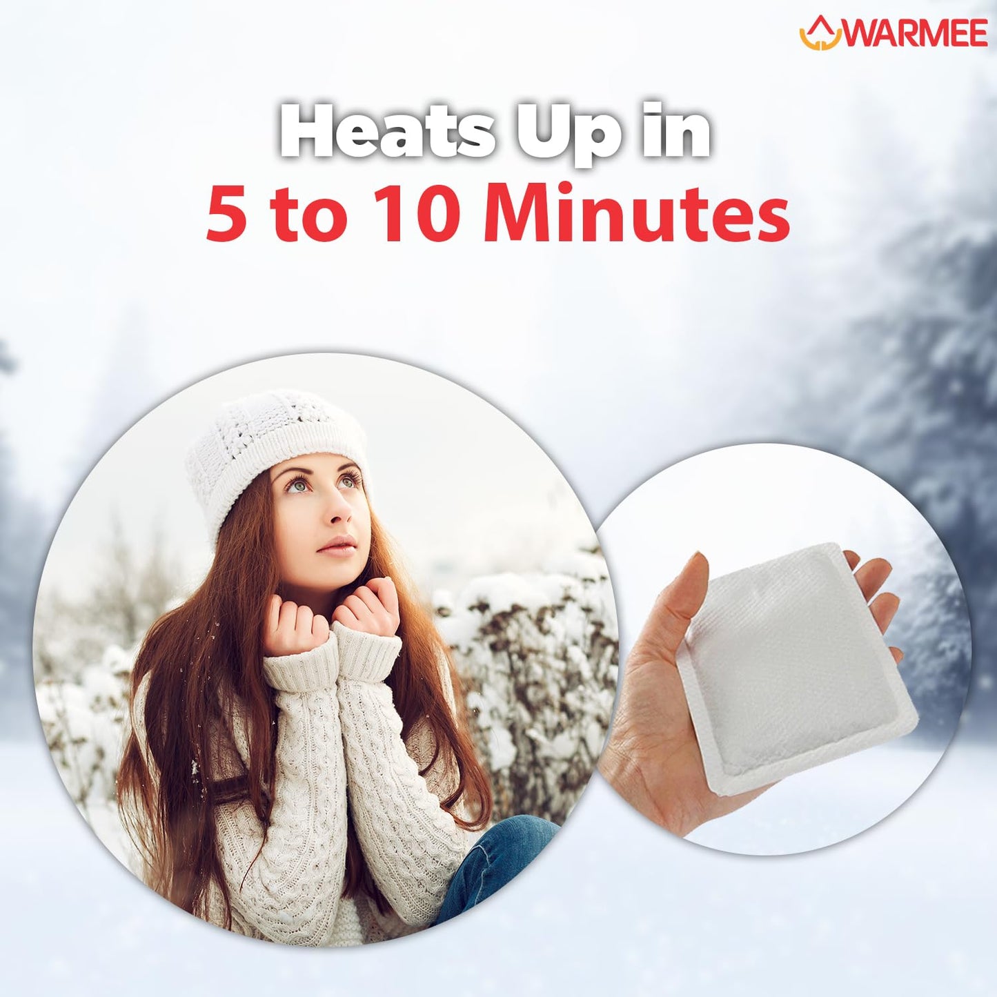 WARMEE Body Warmers (Pack of 5 pcs)|| Travel Warmers to Stay Warm in Winters|| - The Adventure Hut