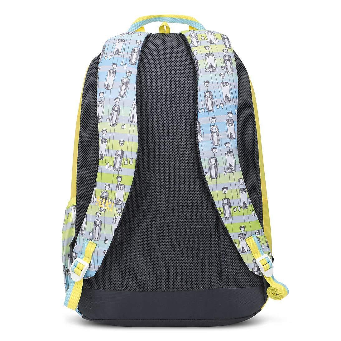 Wildcraft Wiki 8 Character School Backpack (11978-Yellow) - The Adventure Hut