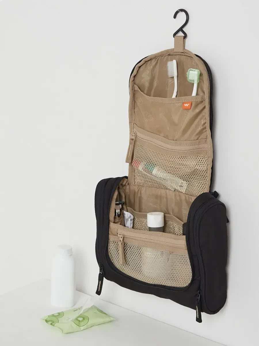 Wildcraft Travel Toiletry Kit - Black (13128) - The Adventure Hut