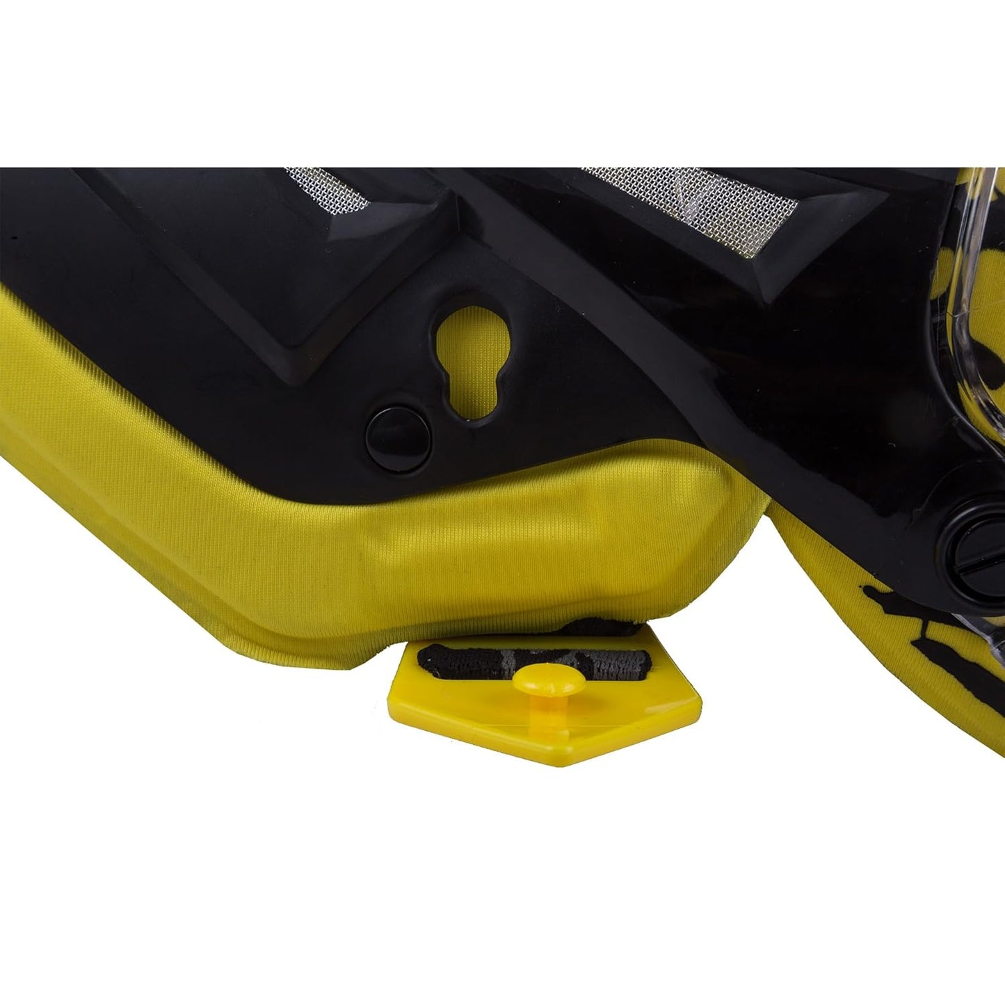 SCOYCO-K12 Adjustable Knee Shin Guard (Black and Yellow) Freesize,Set of 2
