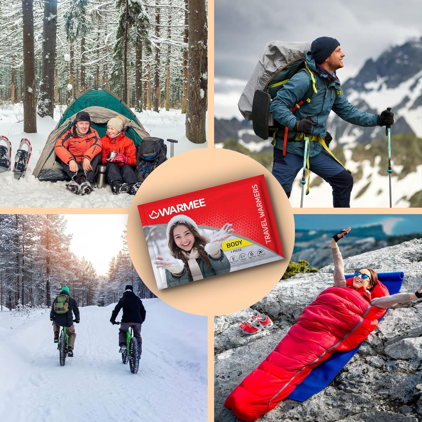 WARMEE Body Warmers (Pack of 5 pcs)|| Travel Warmers to Stay Warm in Winters|| - The Adventure Hut
