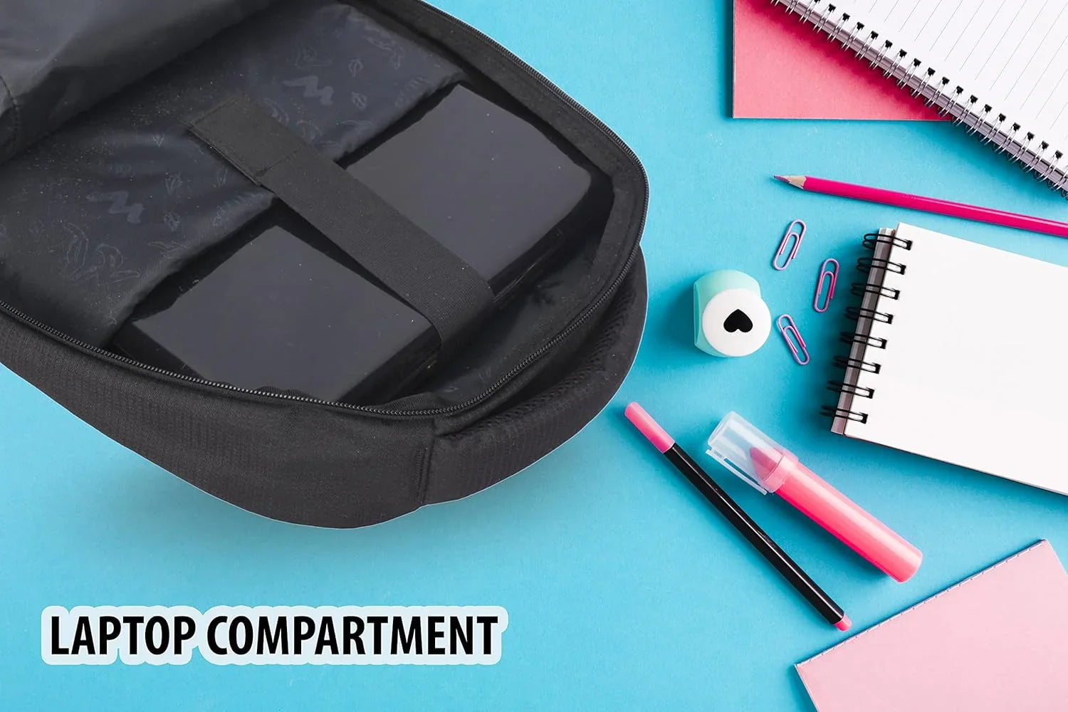 Wildcraft Polyester Stylish 25.6Lts Laptop Backpack(Black) (Grab 3-20007) - The Adventure Hut