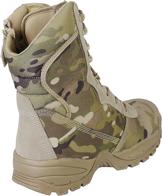 Men's Military Combat Boots Outdoor Training High-top Field Sports Desert Boots (Camouflage) - The Adventure Hut