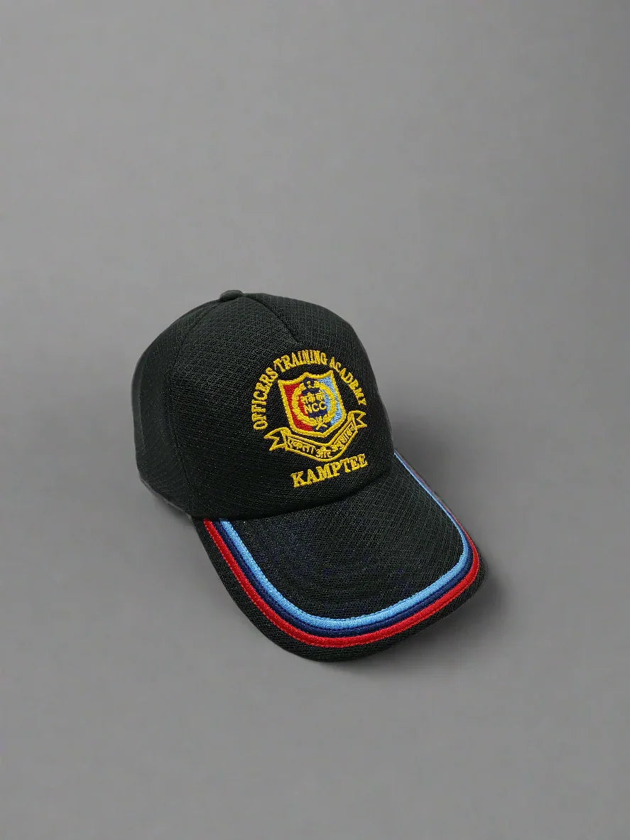 CAP OTA SILK EMBROIDERY NCC TRICOLOUR IMP NET BLACK - Main Image