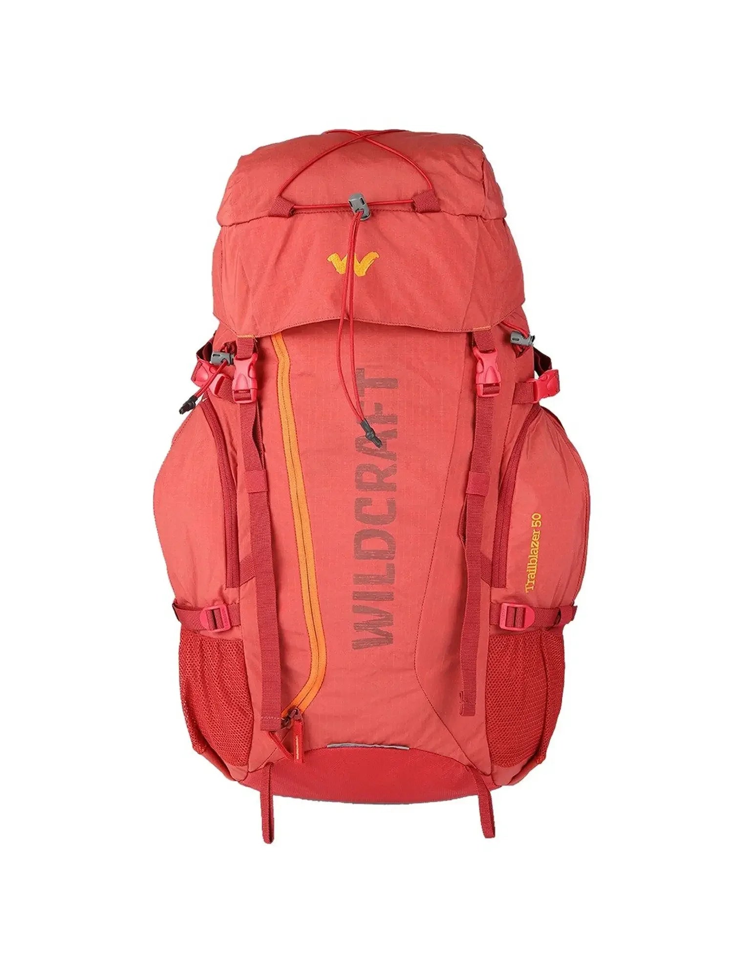 Wildcraft Trailblazer 50L Rucksack Backpack – Durable, Lightweight & Trekking Bag for Hiking & Travel (11722-Red) - The Adventure Hut