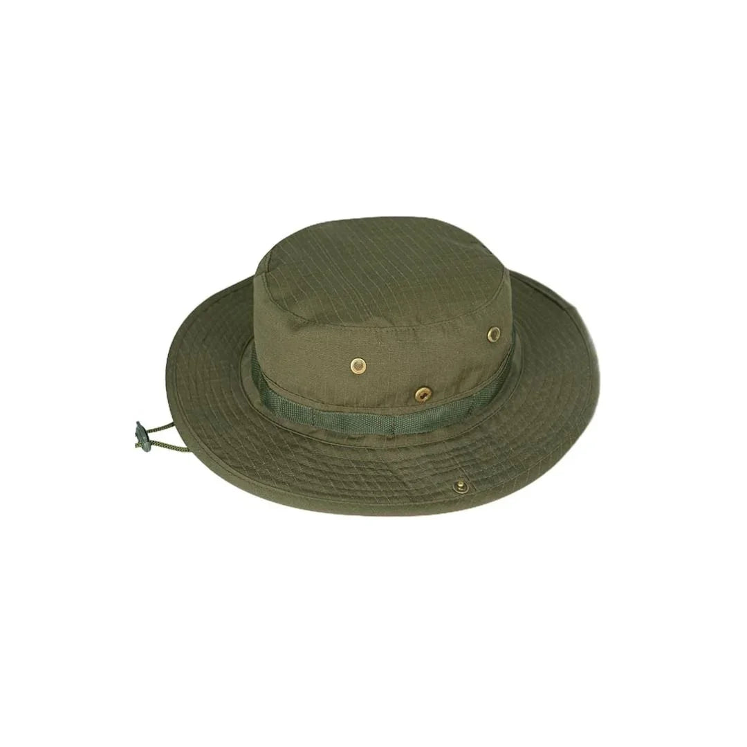 Summer Outdoor Boonie Hunting Fishing Safari Bucket Sun Hat with Adjustable Strap (Green) (TK-4752) - The Adventure Hut
