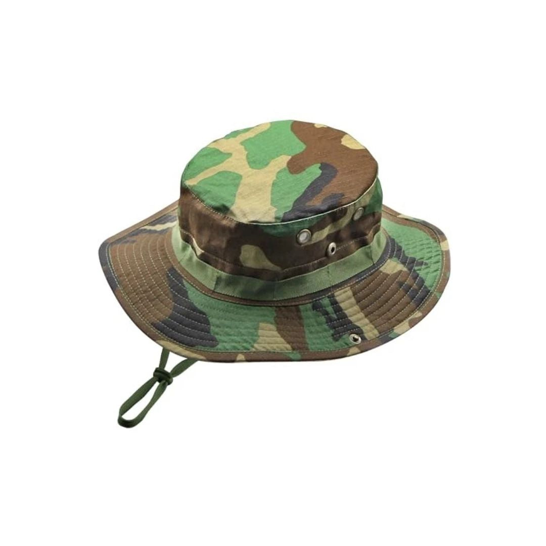 Summer Outdoor Boonie Hunting Fishing Safari Bucket Sun Hat (Camouflage -TK 4695)