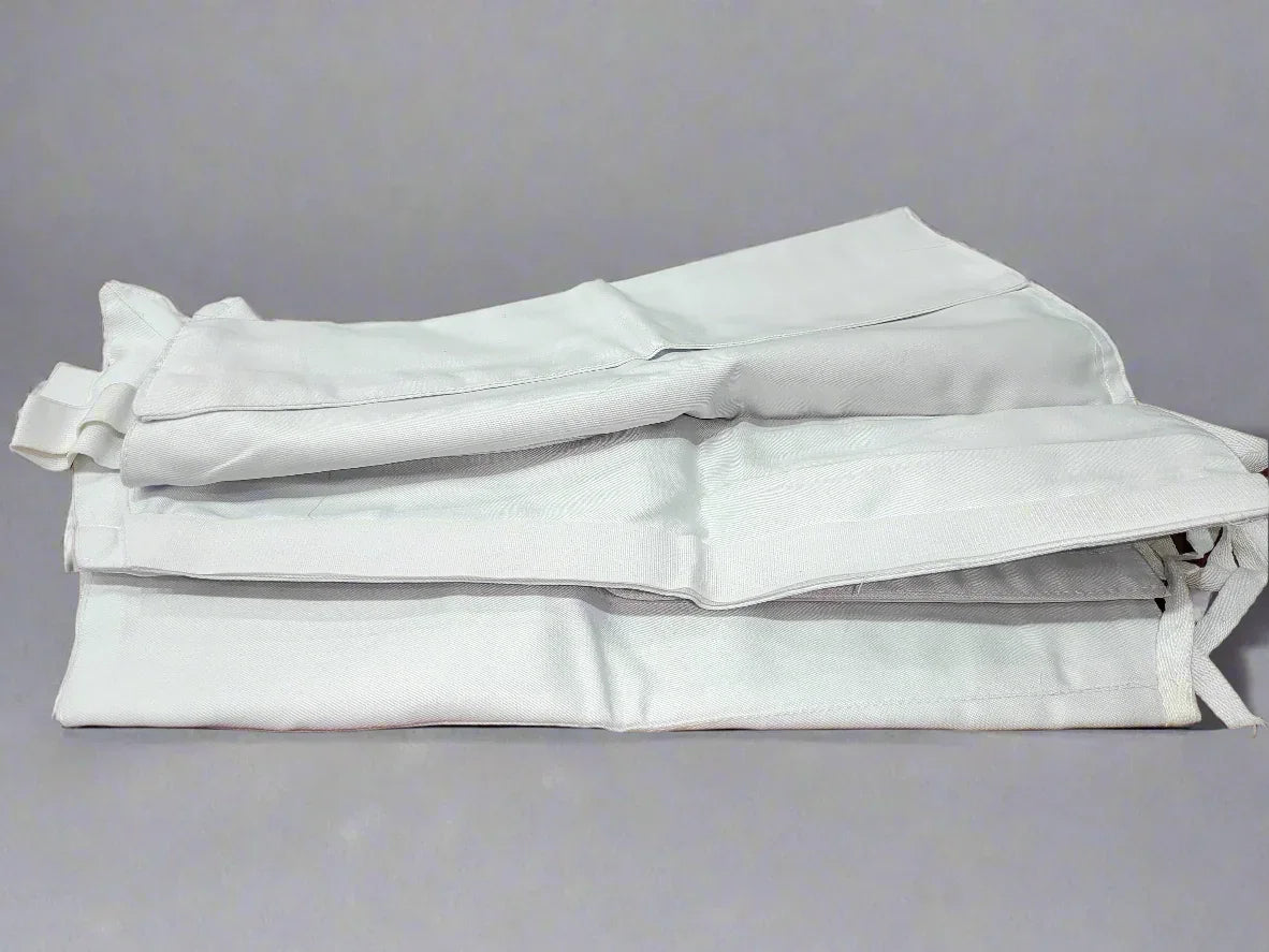 WHITE ANKLET MADE OF CLOTH (FULL SIZE) - The Adventure Hut