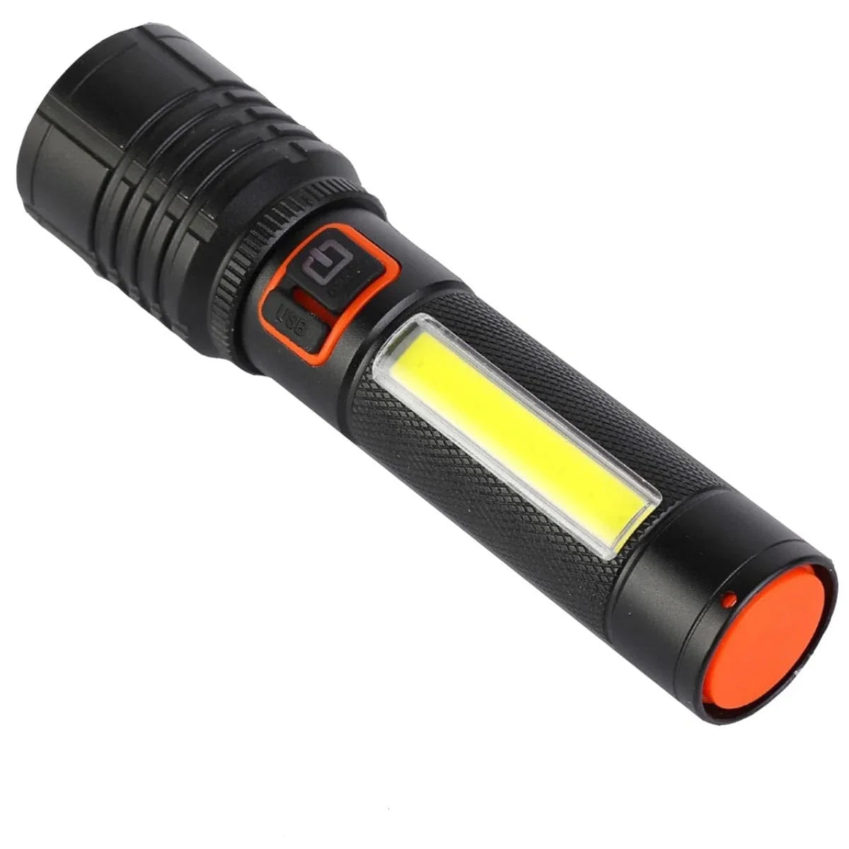 Zoomable Led Torch Light Rechargeable Type-C Charging Water Resistant - The Adventure Hut