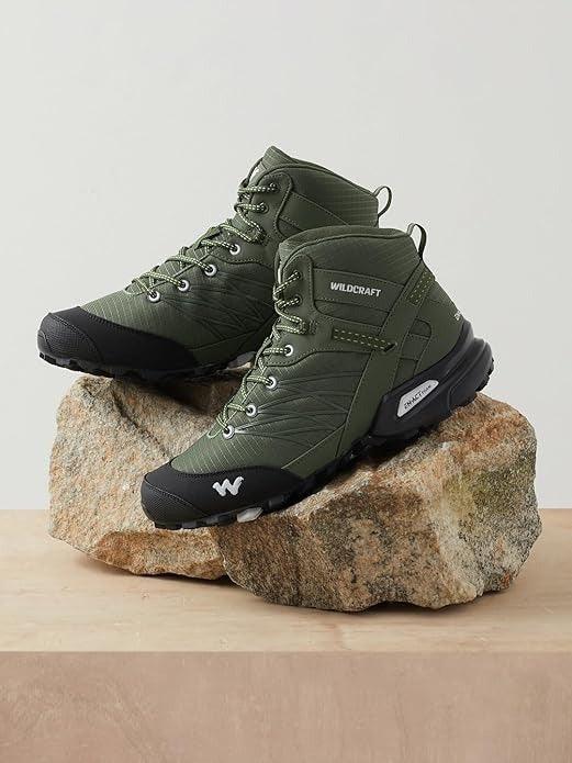 Wildcraft Mens Hugo HA Sports Trekking & Hiking,Walking (Olive Green) - The Adventure Hut