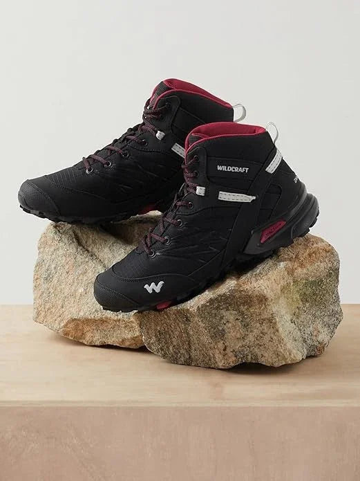 Wildcraft Mens Hugo HA Sports Trekking & Hiking,Walking (Black Shoes) - The Adventure Hut