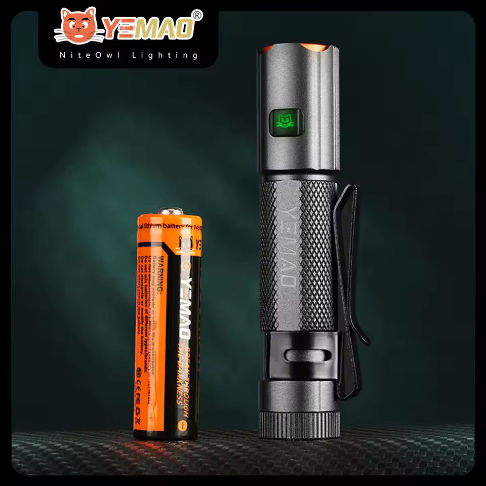 The Adventure Hut YEMAO M52 Tactical Flashlight 1500LM Rechargeable