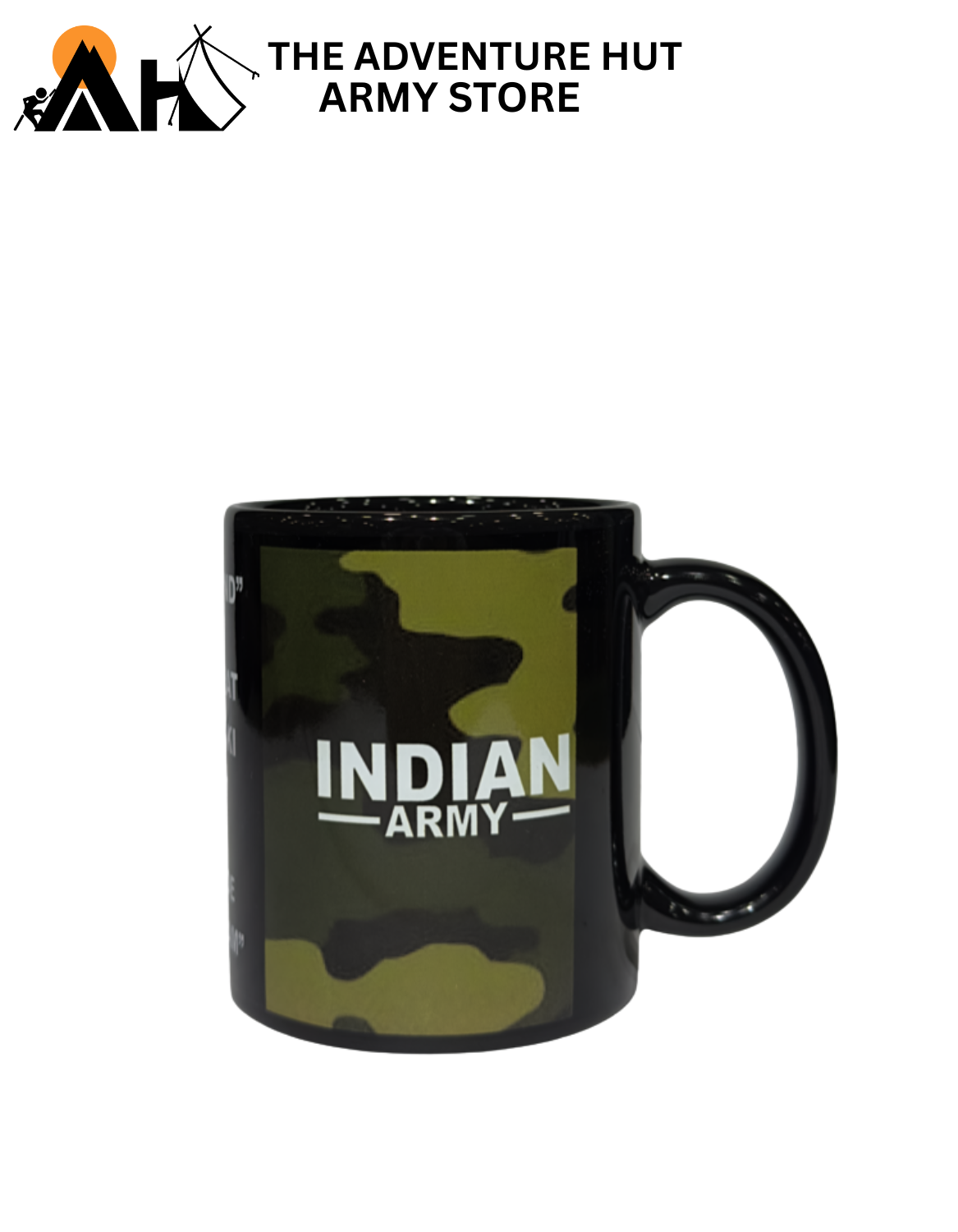 Indian Army Camouflage Coffee Mug | Military Printed Ceramic Cup – The Adventure Hut Army Store ( IA BLK 02 )