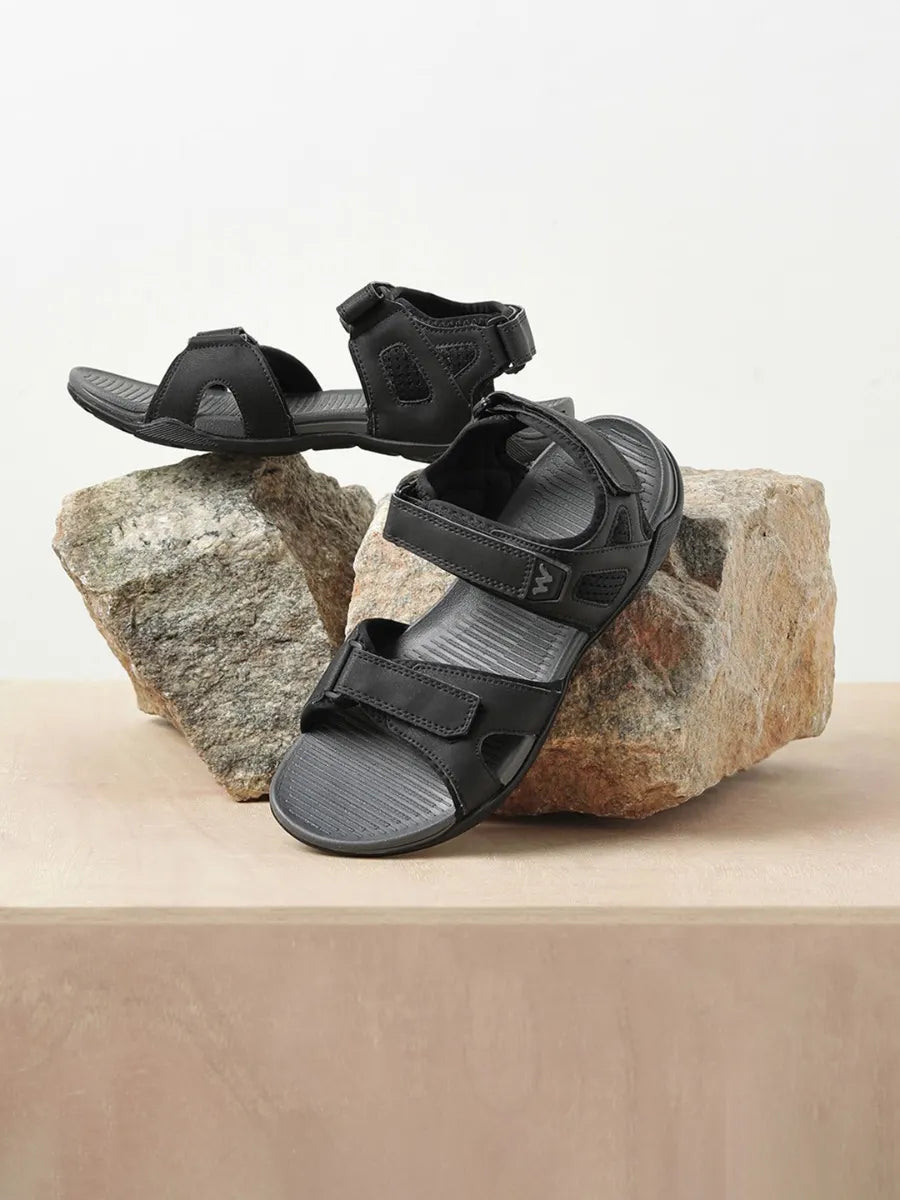 Mens Cruizer Outdoor Open Toe Sandals (52006-Black) - The Adventure Hut