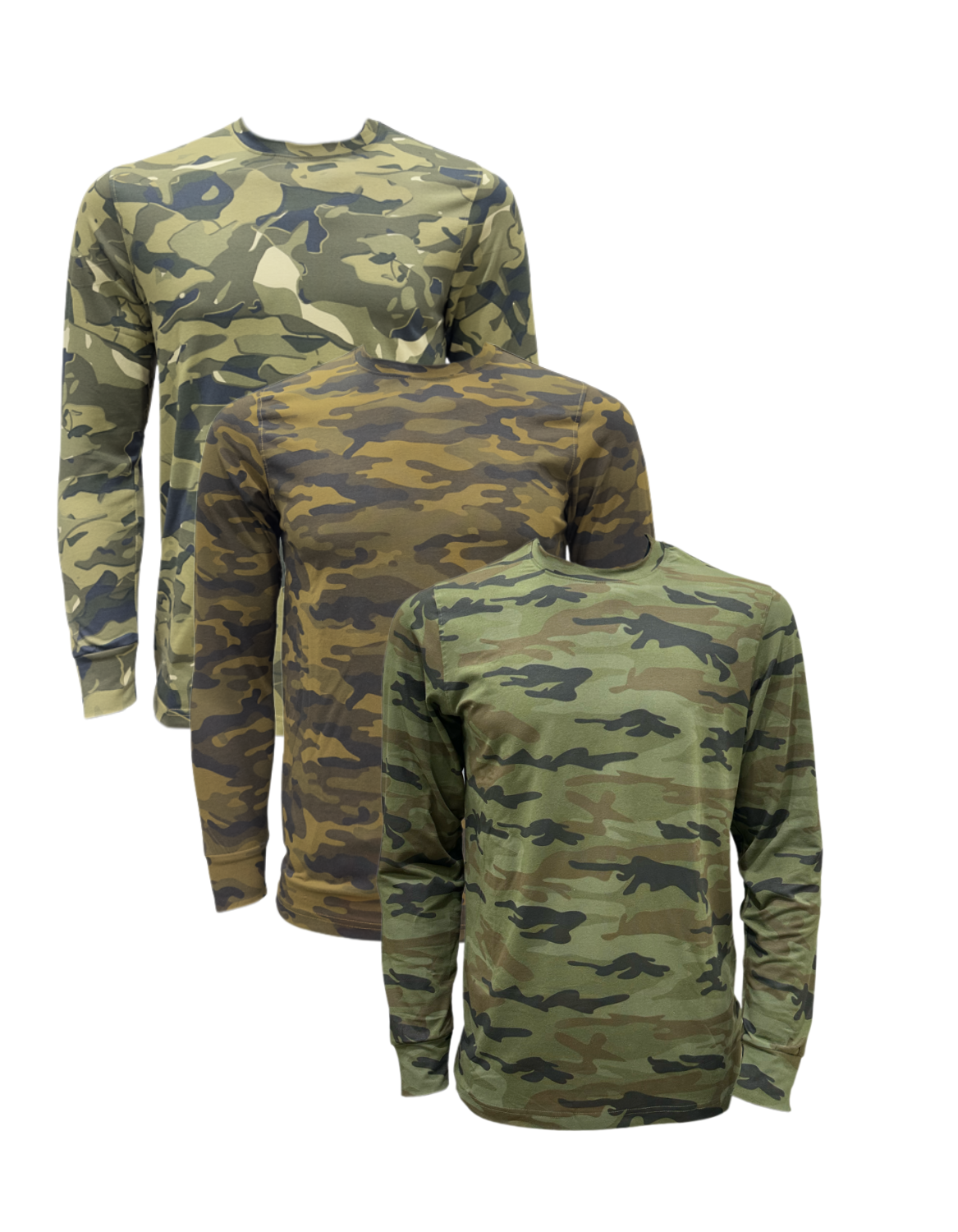 Adventure Hut Camouflage Brown Full Sleeve T-Shirt – Tactical Cotton Stretch Wear