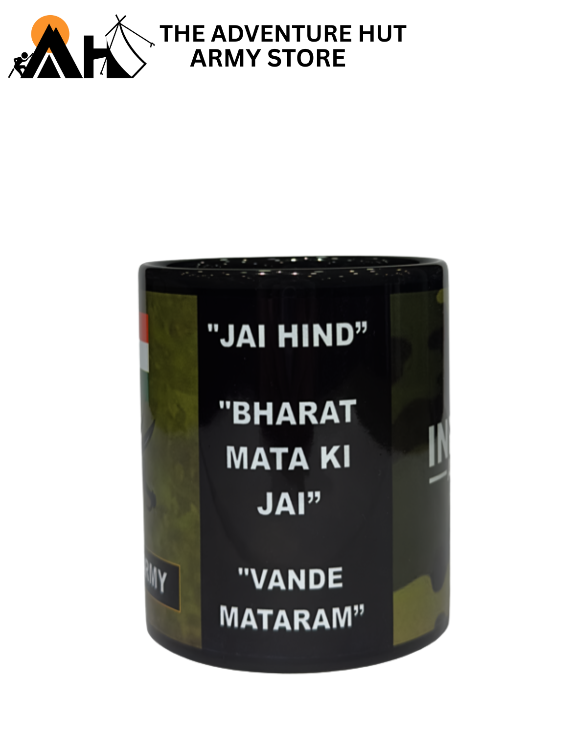 Indian Army Camouflage Coffee Mug | Military Printed Ceramic Cup – The Adventure Hut Army Store ( IA BLK 02 )