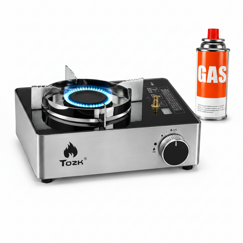 12000 BTU Portable LPG & Butane Camping Stove with Carry Case -THE ADVENTURE HUT
