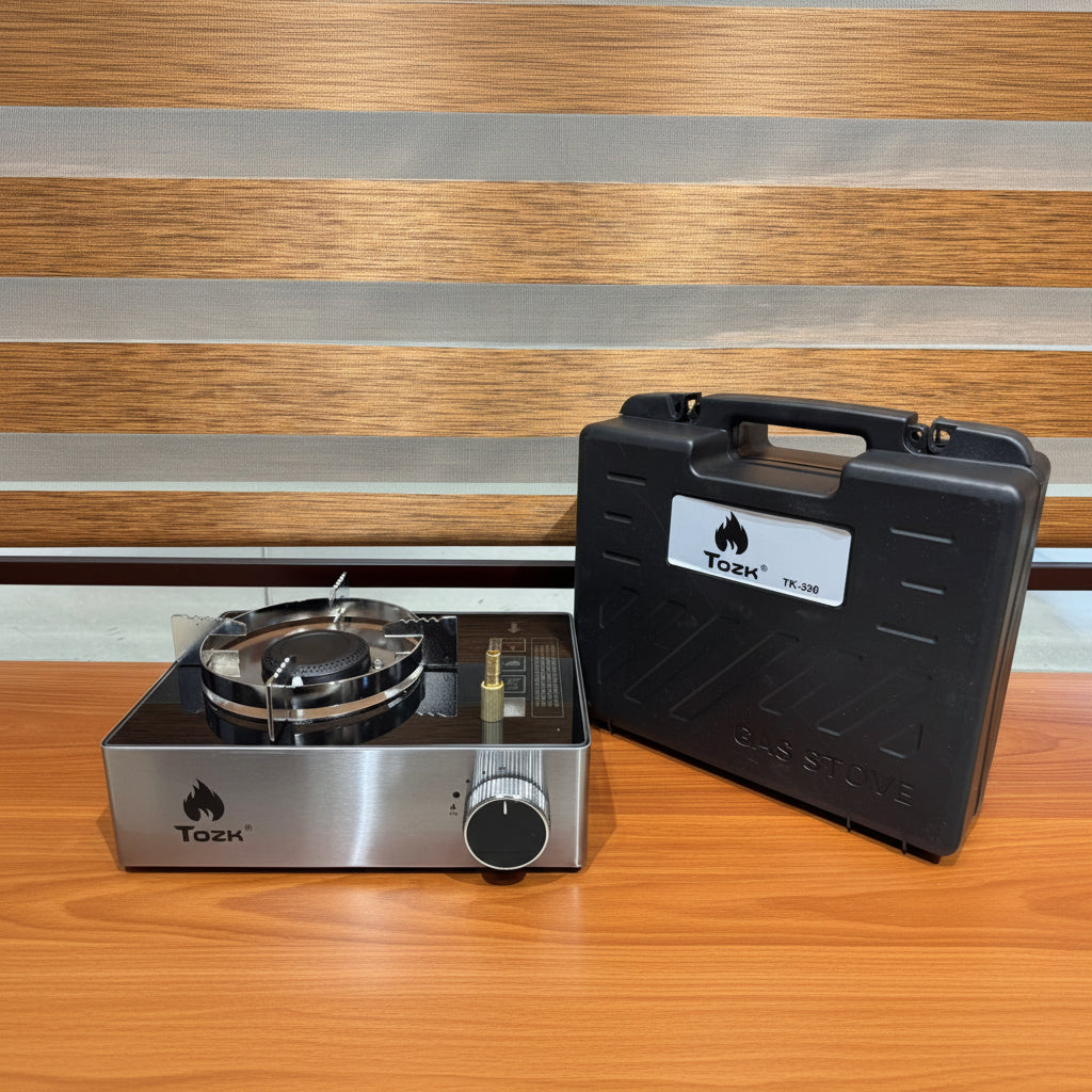 12000 BTU Portable LPG & Butane Camping Stove with Carry Case -THE ADVENTURE HUT