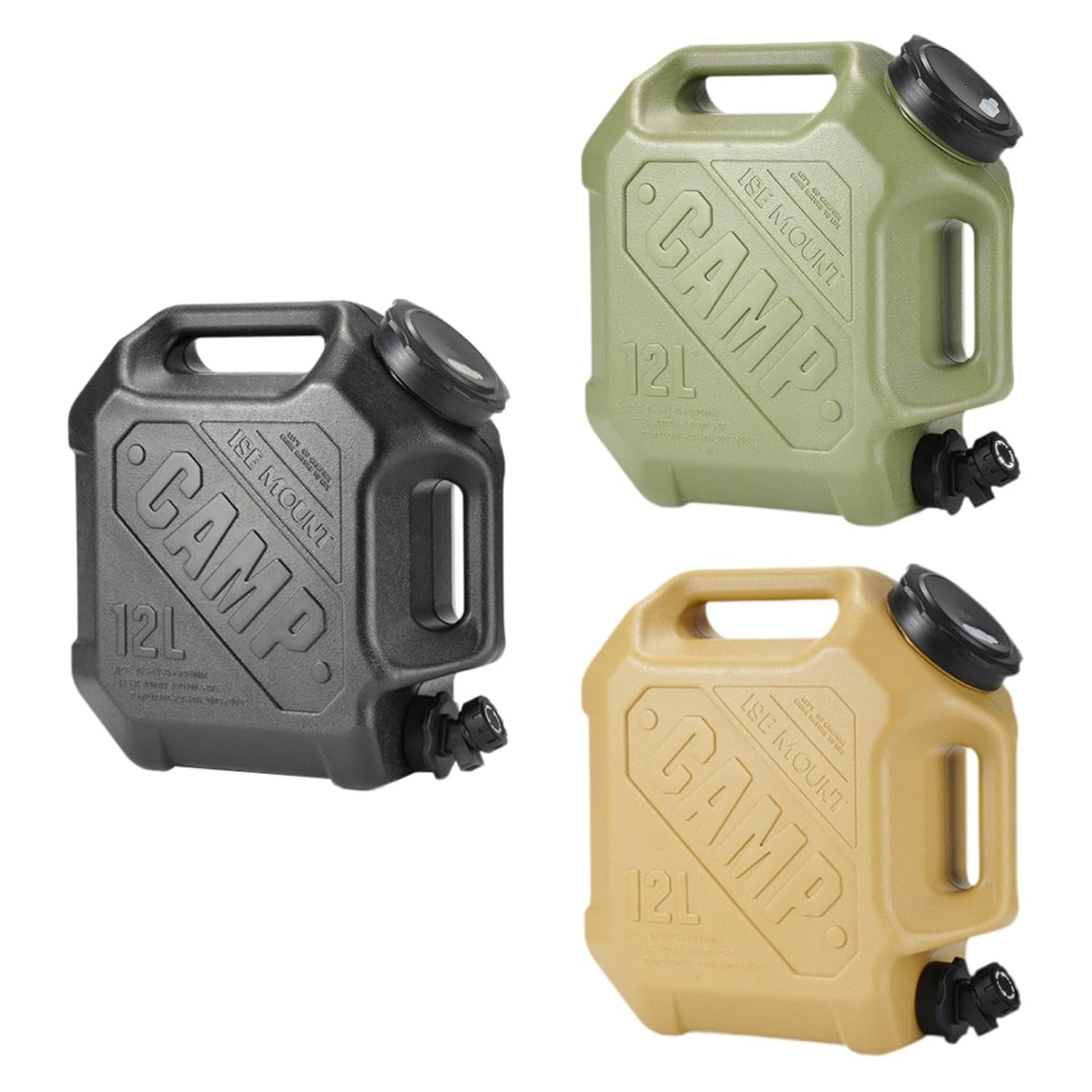 12L Outdoor Water Container with Faucet Spigot & Double Handles for Camping, Hiking & Emergency Use | THE ADVENTURE HUT