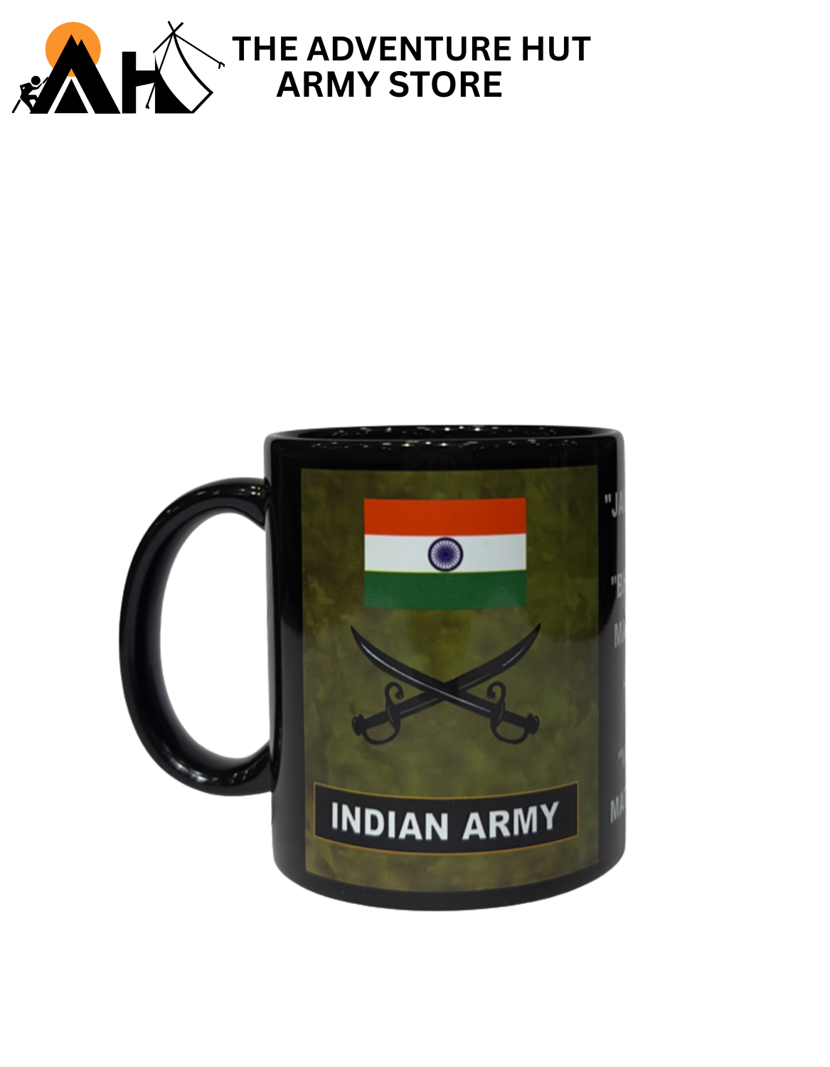 Indian Army Camouflage Coffee Mug | Military Printed Ceramic Cup – The Adventure Hut Army Store ( IA BLK 02 )