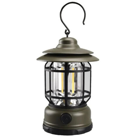 Portable Outdoor Tent Lamp, Lightweight USB Rechargeable Camping Lantern for Fishing (Green) - The Adventure Hut