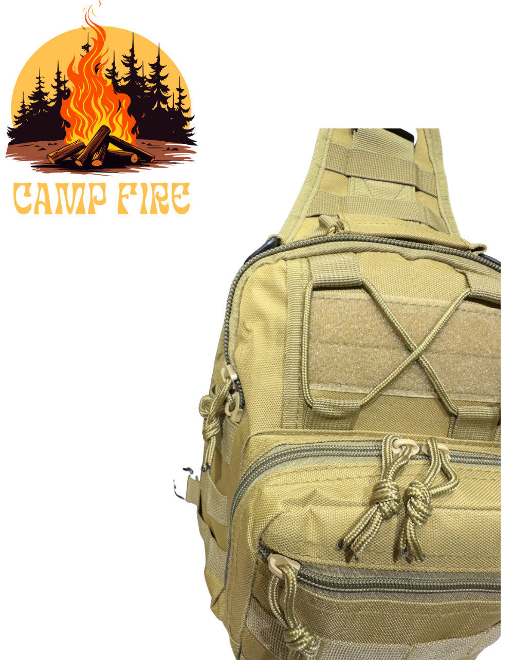 Tactical Chest Bag  – Military Crossbody Shoulder Pack with Multiple Pockets & Heavy-Duty Zippers