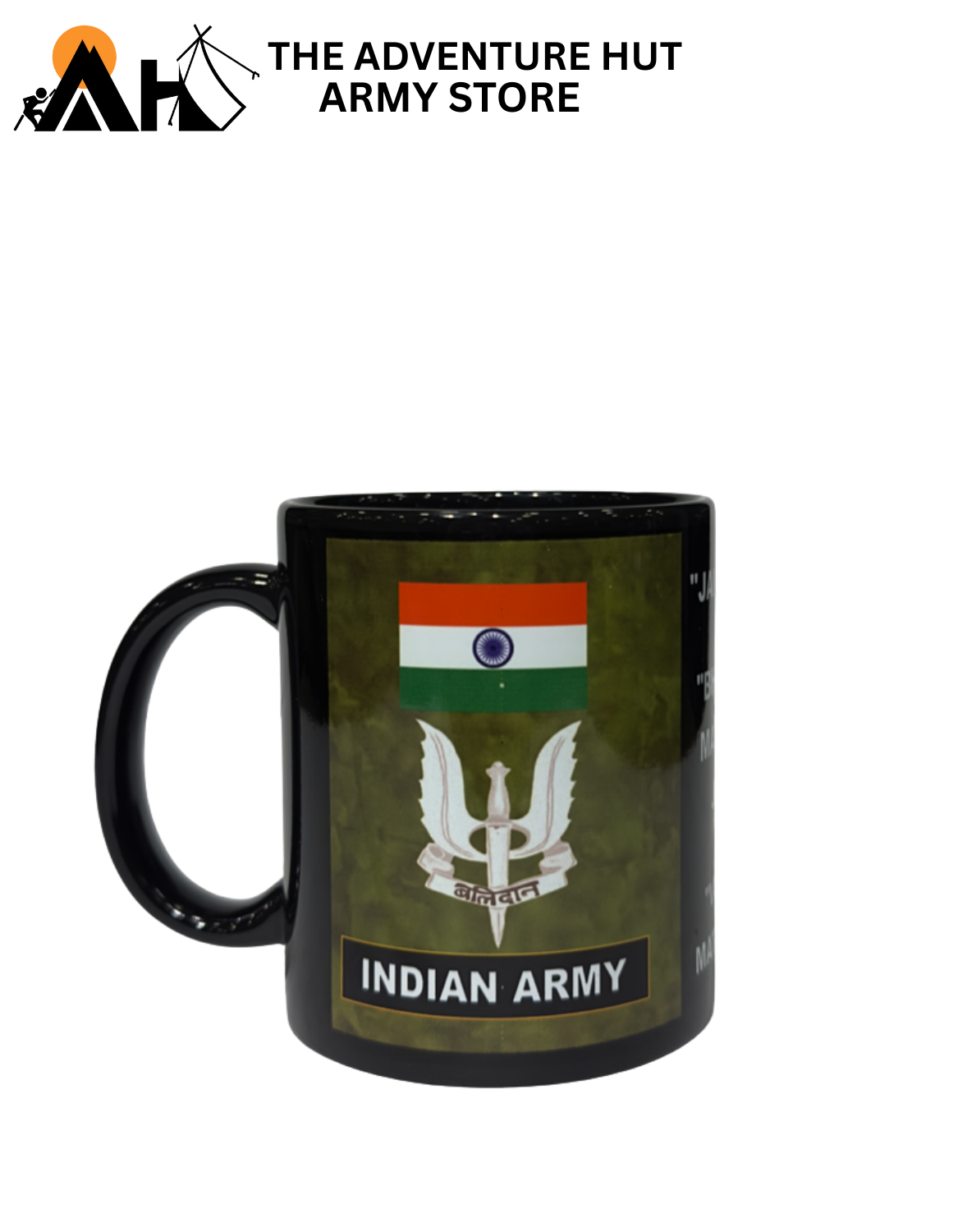 Indian Army Camouflage Coffee Mug | Military Printed Ceramic Cup – The Adventure Hut Army Store ( IA BLK 01 )