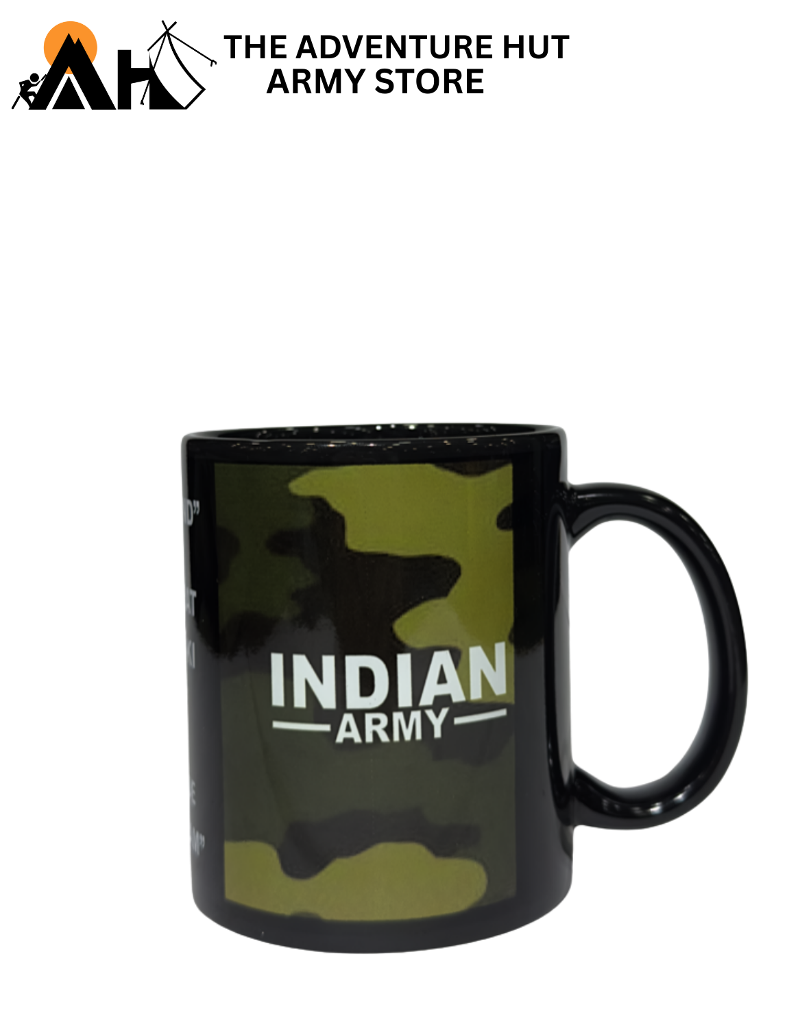 Indian Army Camouflage Coffee Mug | Military Printed Ceramic Cup – The Adventure Hut Army Store ( IA BLK 01 )