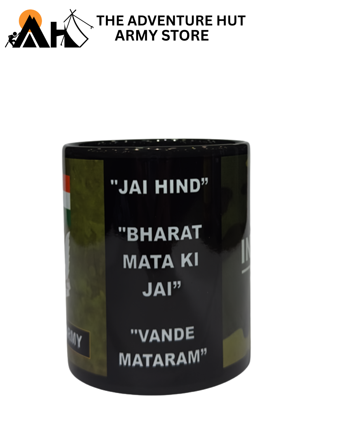 Indian Army Camouflage Coffee Mug | Military Printed Ceramic Cup – The Adventure Hut Army Store ( IA BLK 01 )