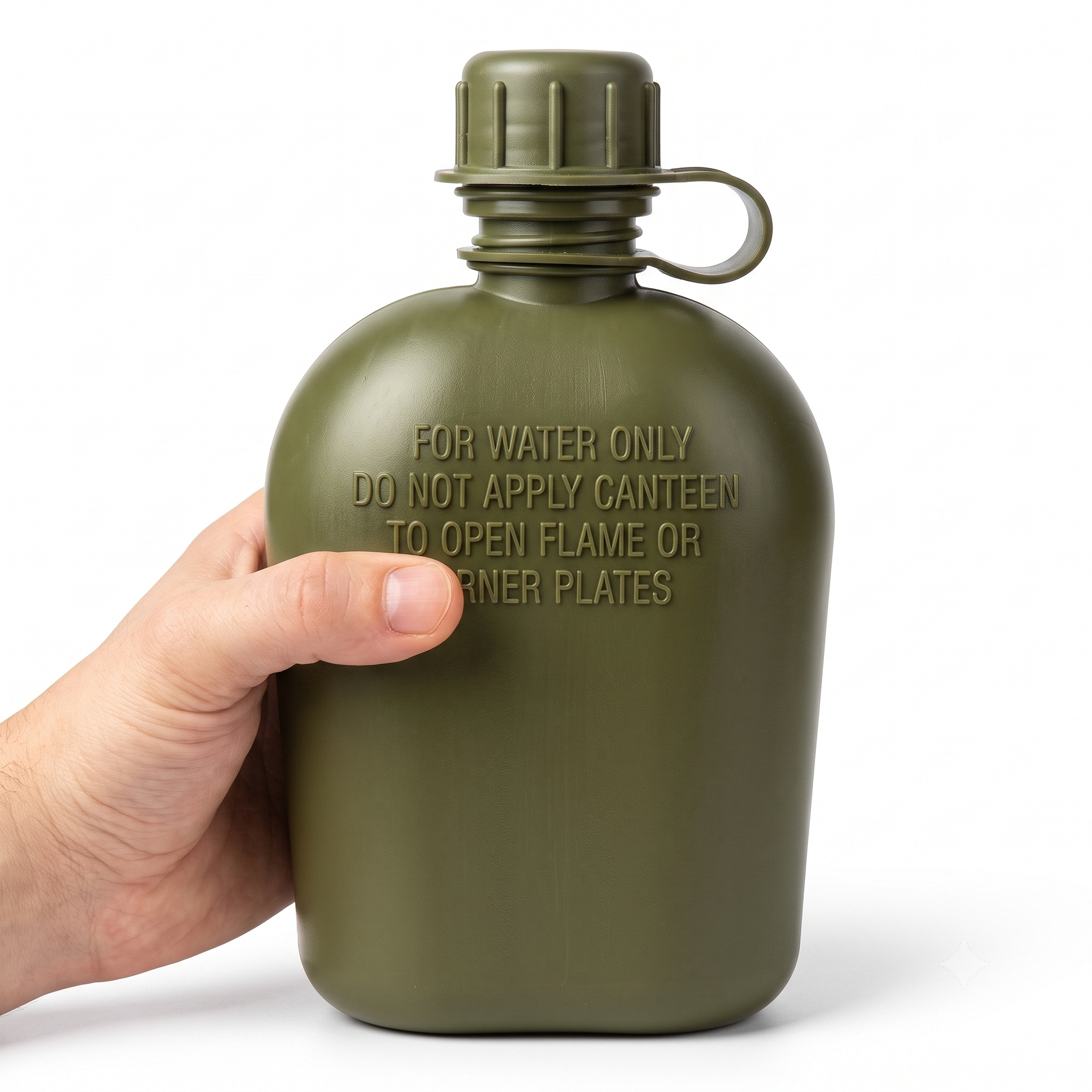 1L Tactical Military Canteen & Nesting Aluminum Cup Set (Army Green) The Adventure Hut