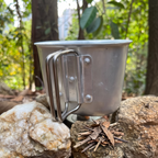 1L Tactical Military Canteen & Nesting Aluminum Cup Set (Army Green) The Adventure Hut